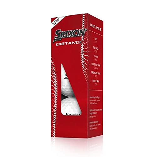 Srixon Distance Golf Balls - White (Pack of 12)