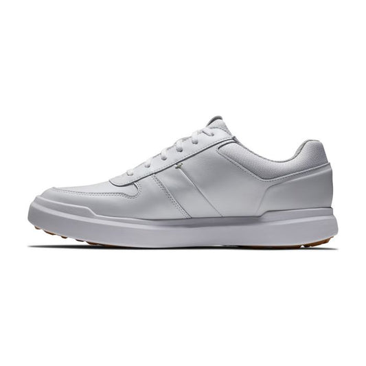 FootJoy Men’s Contour Casual XW Spikeless Golf Shoes - White/White/Gray