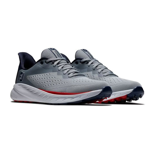 FootJoy Men’s Flex XP WD Spikeless Golf Shoes - Grey/Red