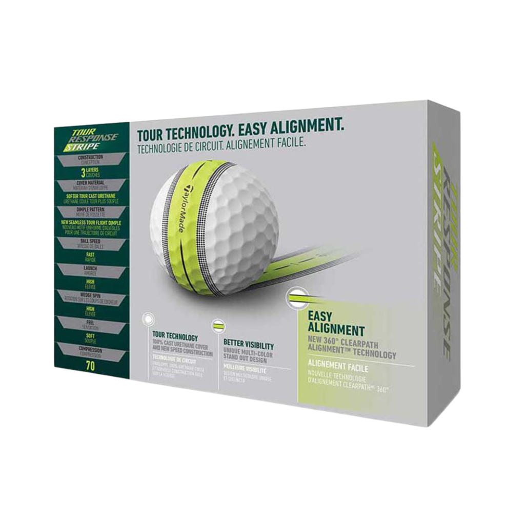 Taylormade Tour Response Stripe Golf Balls - White
