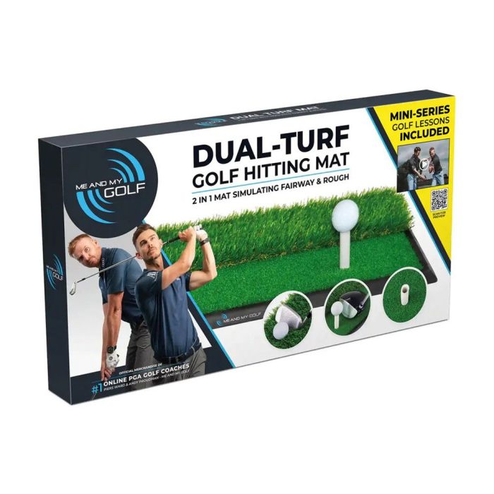 Me And My Golf Dual‑Turf 2 In 1 Golf Hitting Mat