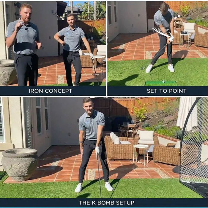 Me And My Golf Dual‑Turf 2 In 1 Golf Hitting Mat