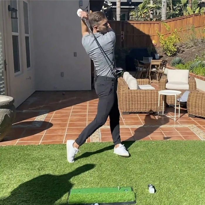 Me And My Golf Dual‑Turf 2 In 1 Golf Hitting Mat