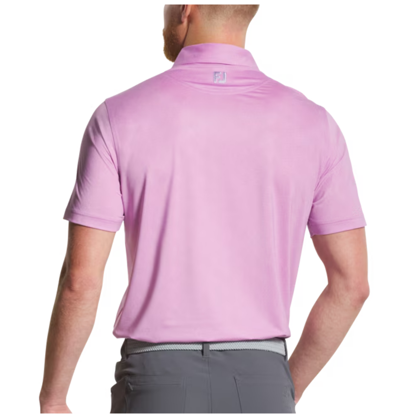 FootJoy Men's Speckle Print Lisle Polo - Lavender