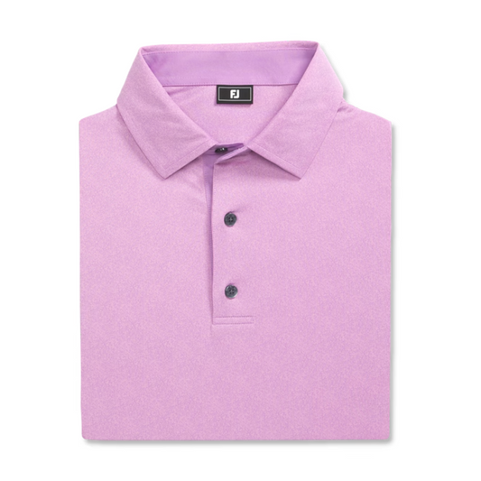 FootJoy Men's Speckle Print Lisle Polo - Lavender