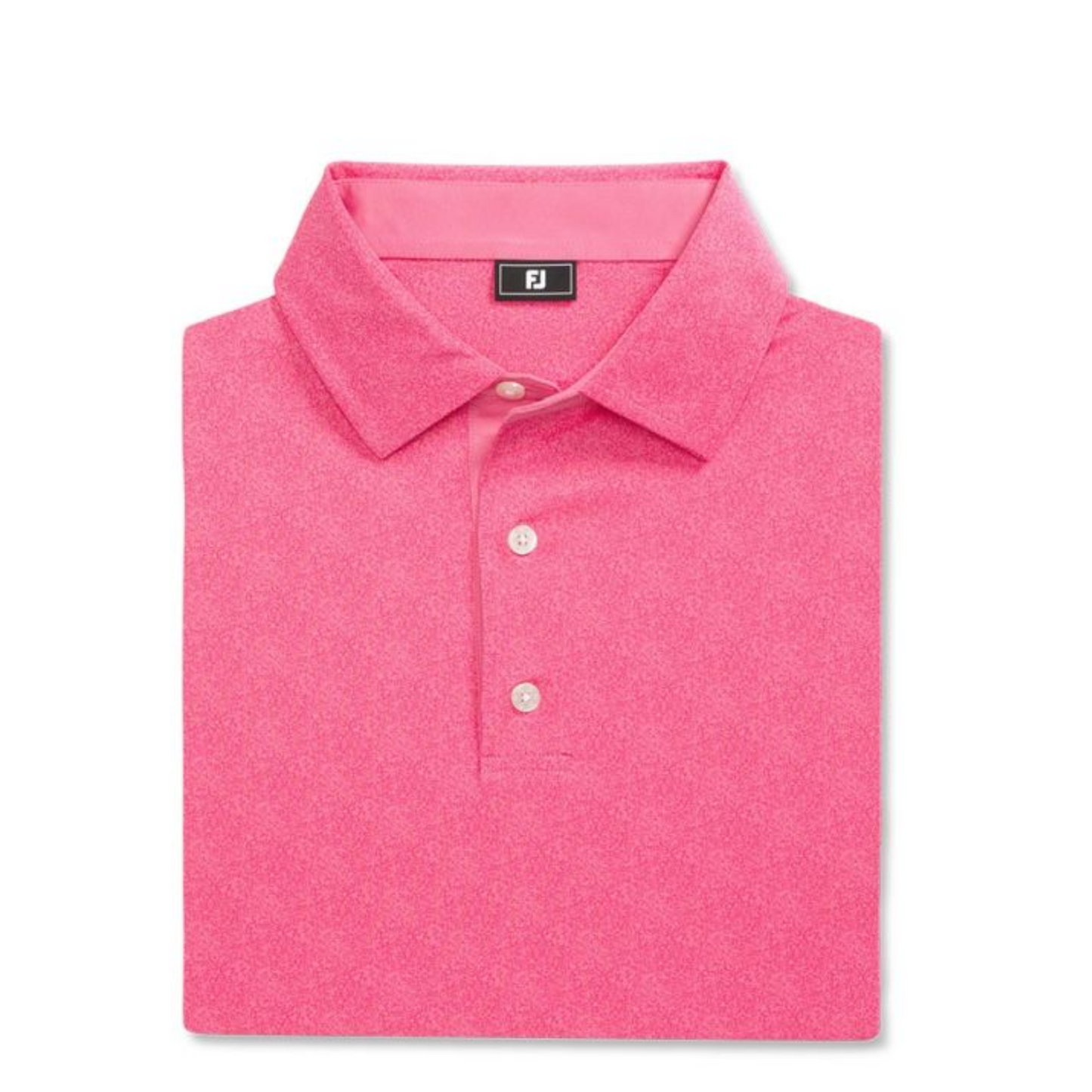 FootJoy Men's Speckle Print Lisle Polo - Pink Lemonade