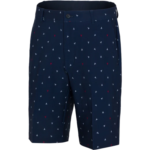 Greg Norman Men's Lobster Print 9.5" Stretch Golf Shorts
