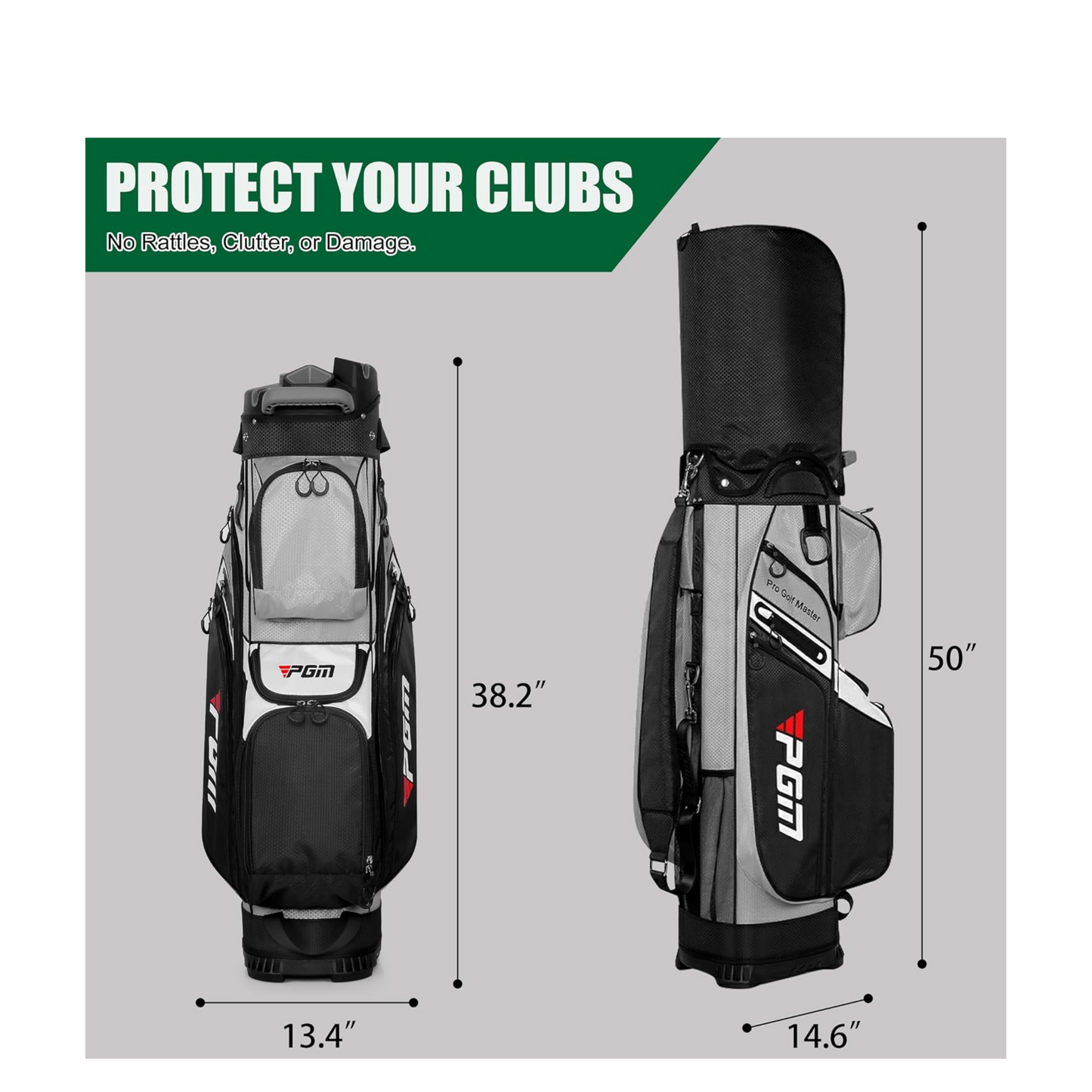 PGM Golf Bag Anti-Collision Fixed Rack 14 Divider Golf Bag