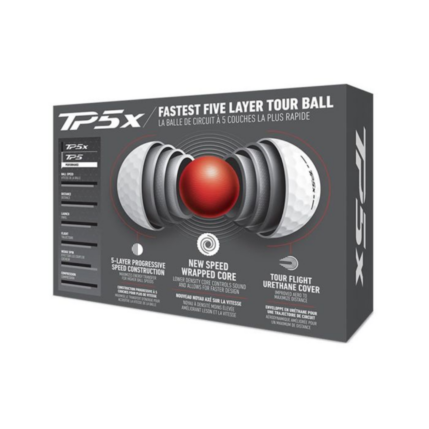 Taylormade TP5x Golf Balls - White