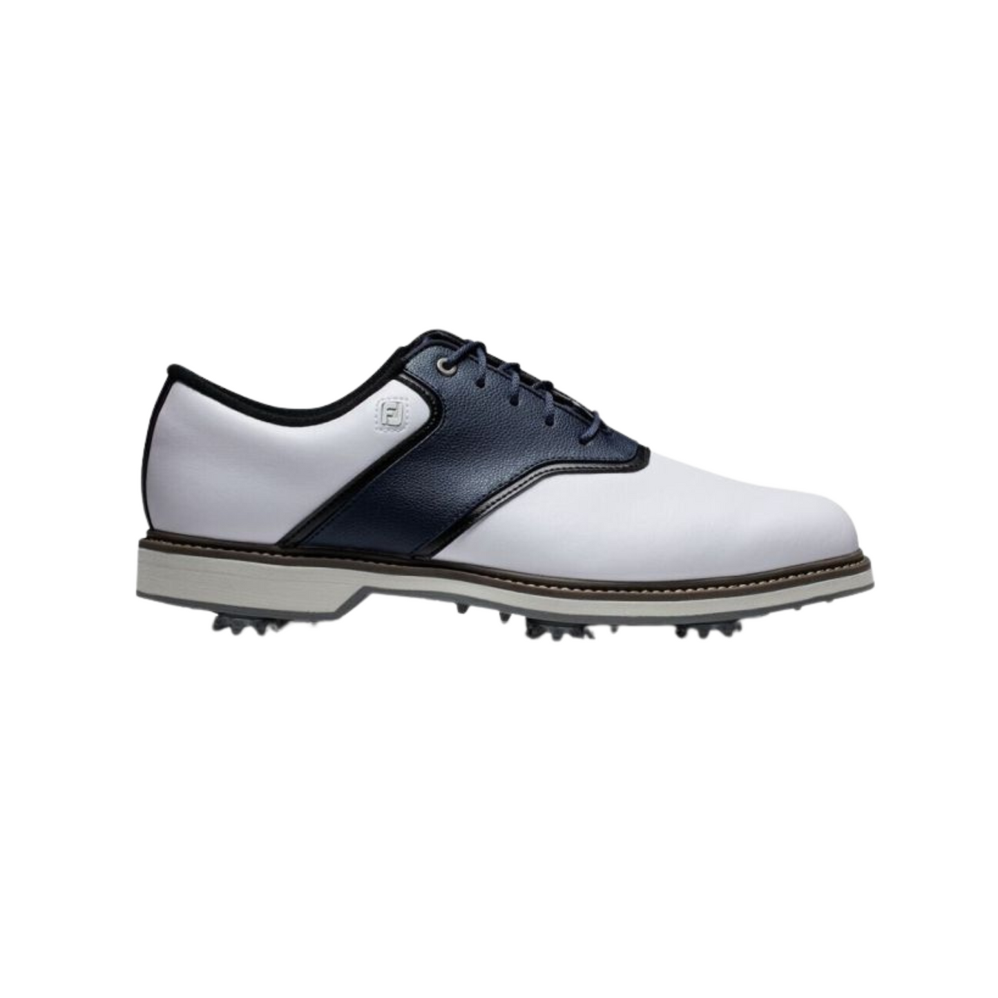 FootJoy Men's Originals WD Spiked Golf Shoes - White/Navy