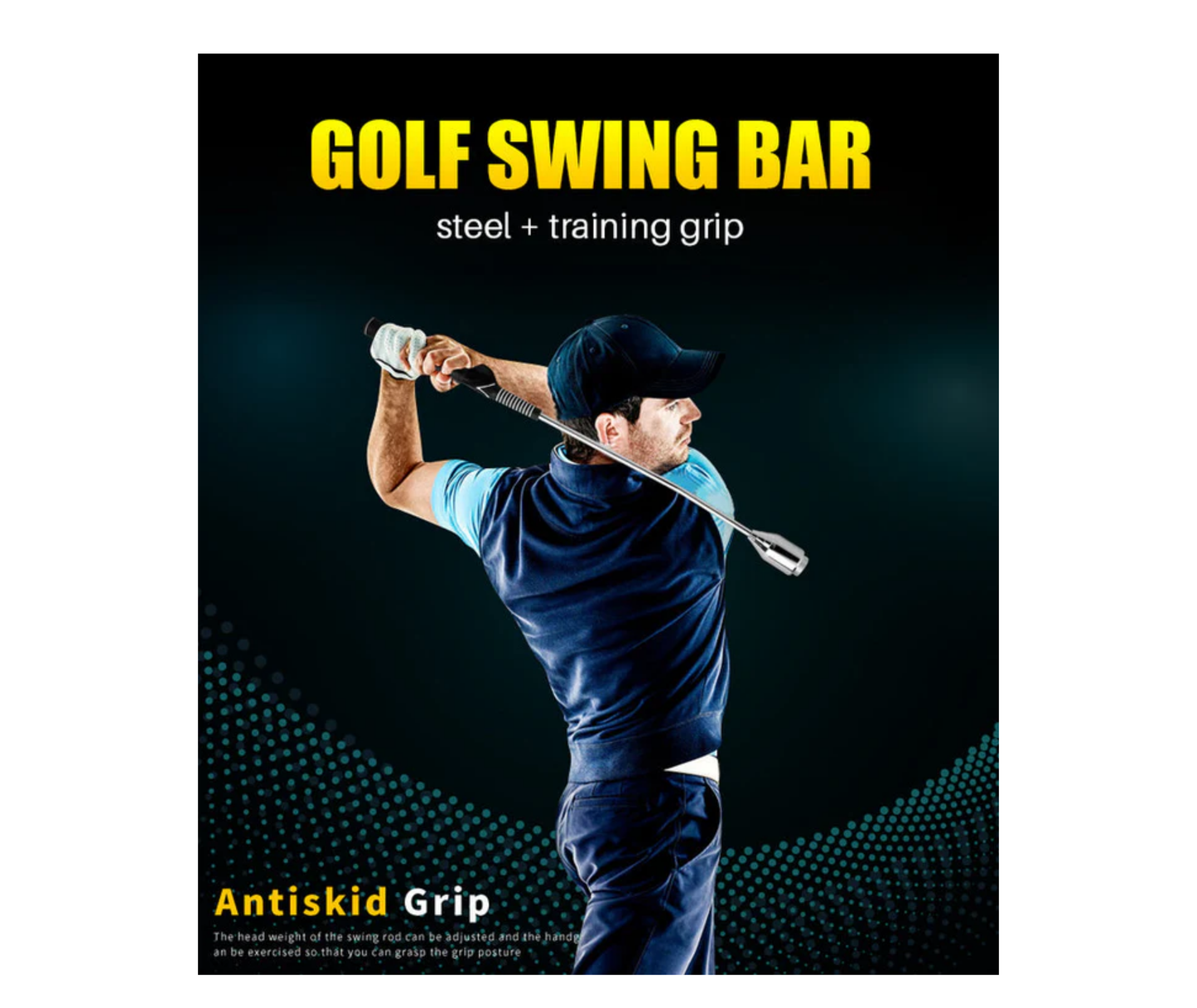 PGM Golf Swing Trainer – Adjustable Weighted Swing Bar