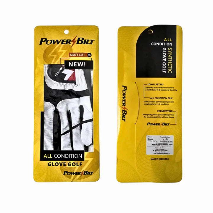 PowerBilt All Condition Golf Gloves - Left Hand