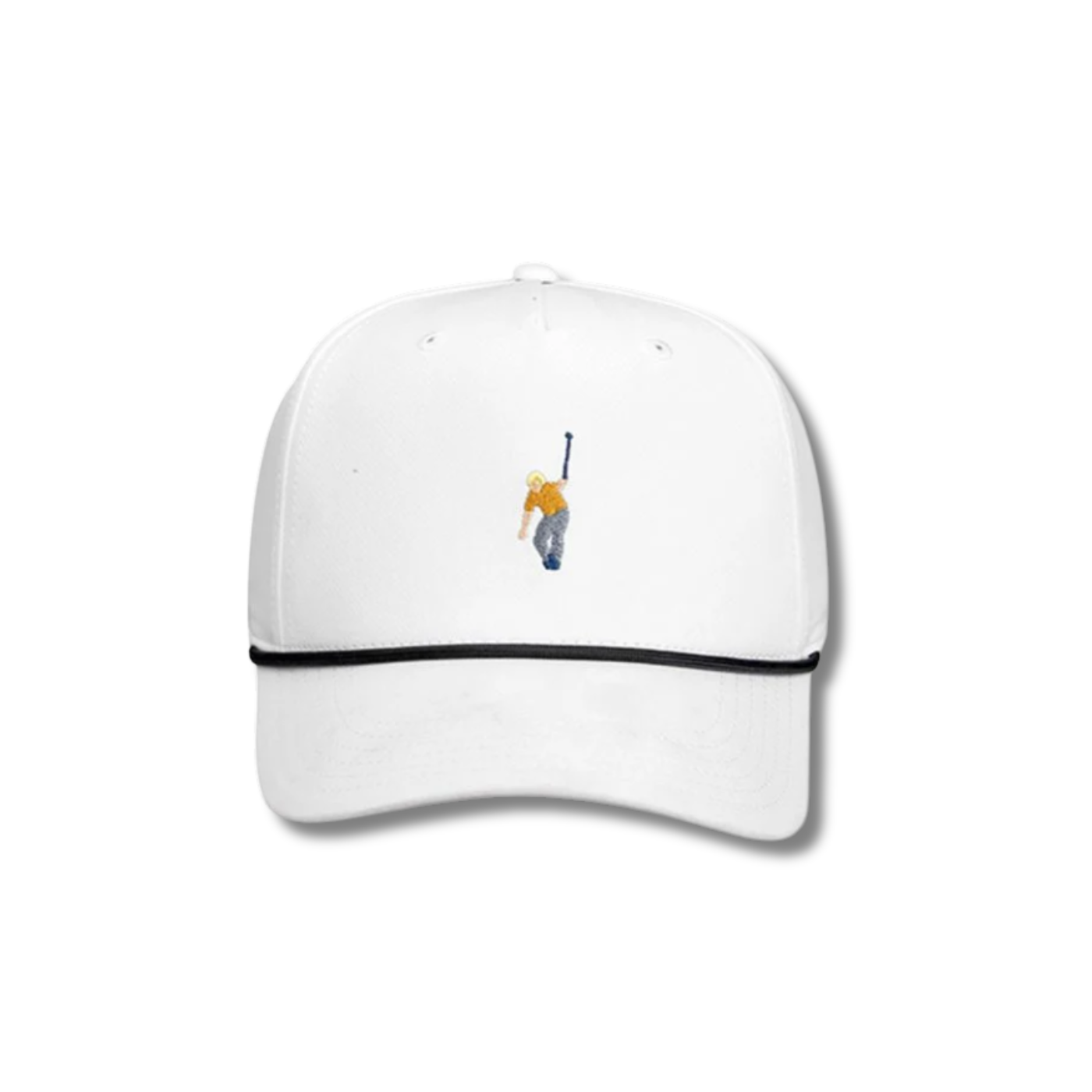 Jack Nicklaus Men’s Crouching Jack Tech Rope Adjustable Cap