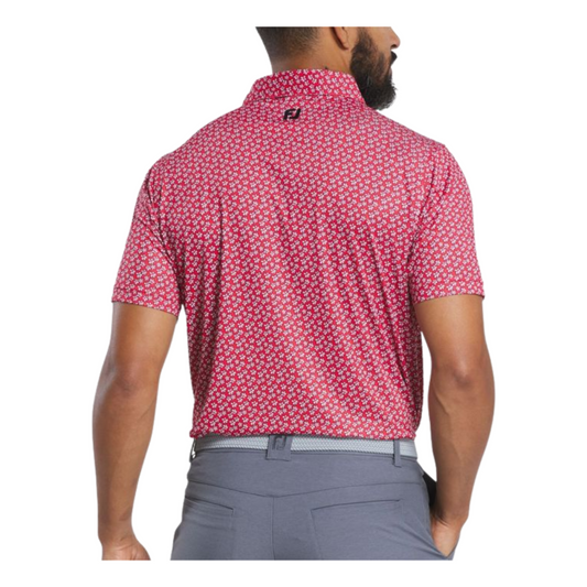 FootJoy Men’s Floral Sketch Print Lisle Polo