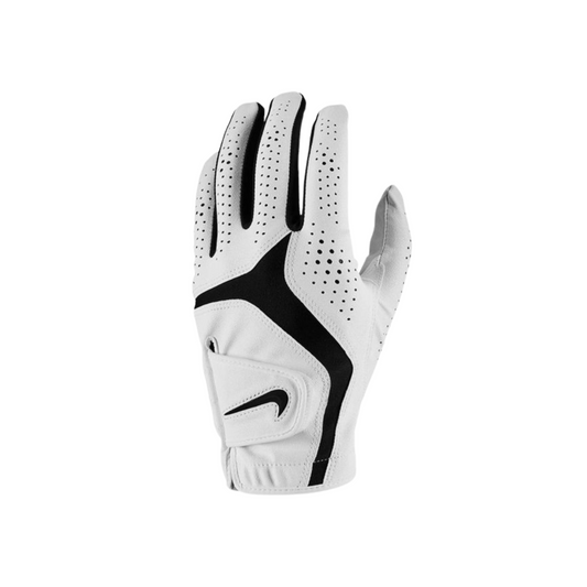 Nike Junior's Dura Feel X Golf Glove - Left Hand - Pearl White/Black