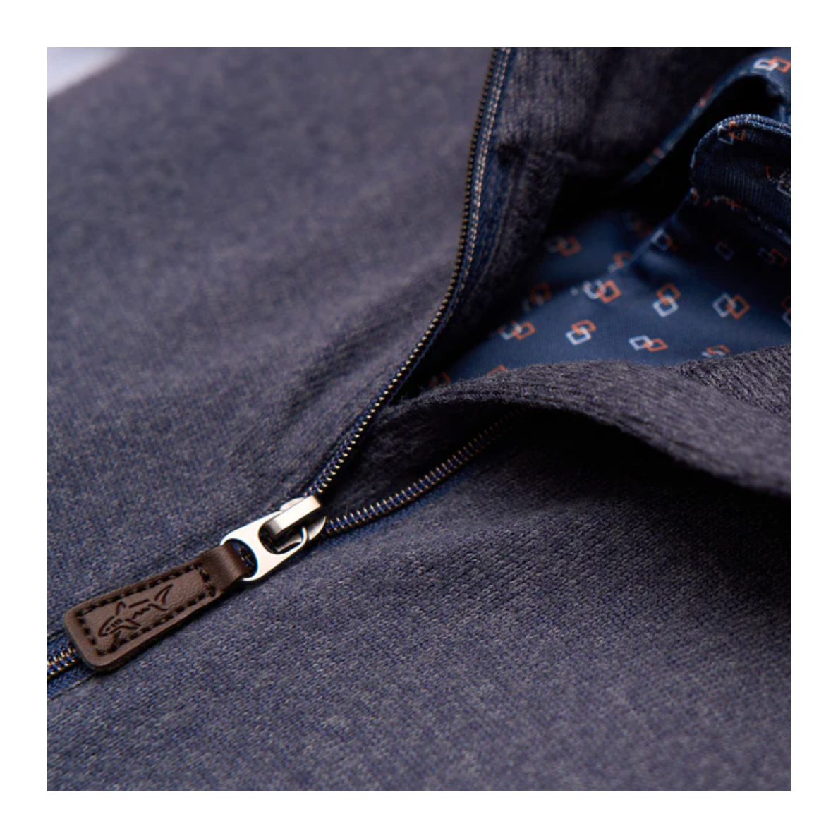 Cozy Shark Quarter Zip - Navy Heather