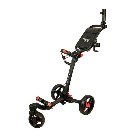 Axglo Tri-360 V2 Three Wheel Ultra Compact Foldable Aluminium Golf Push Cart
