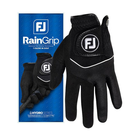 FootJoy Men's Rain Grip Golf Glove - Left Hand - Black/Assorted