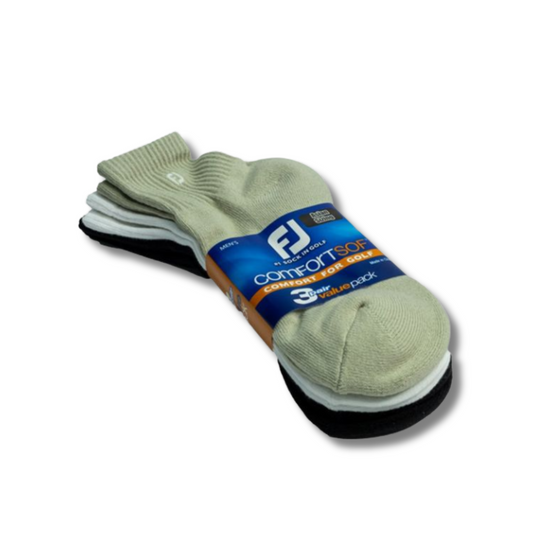 FootJoy Men’s ComfortSof Quarter Socks (3‑Pack)