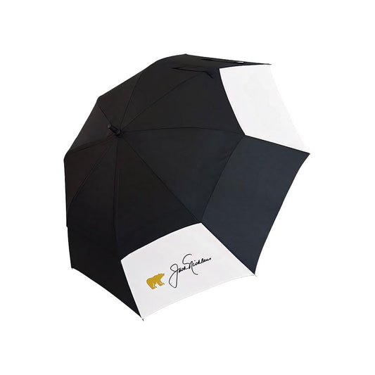 Jack Nicklaus Double Canopy Golf Umbrella - Black/White