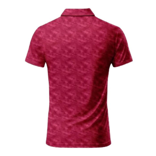 Jack Nicklaus Men's Printed Golf Polo T-Shirt - Red Wine