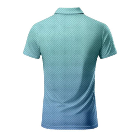 Jack Nicklaus Men's Printed Golf Polo T-Shirt - Shaded Blue