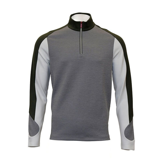 Jack Nicklaus Men's Color Block 1/4 Zip Pullover - Virtual Olive