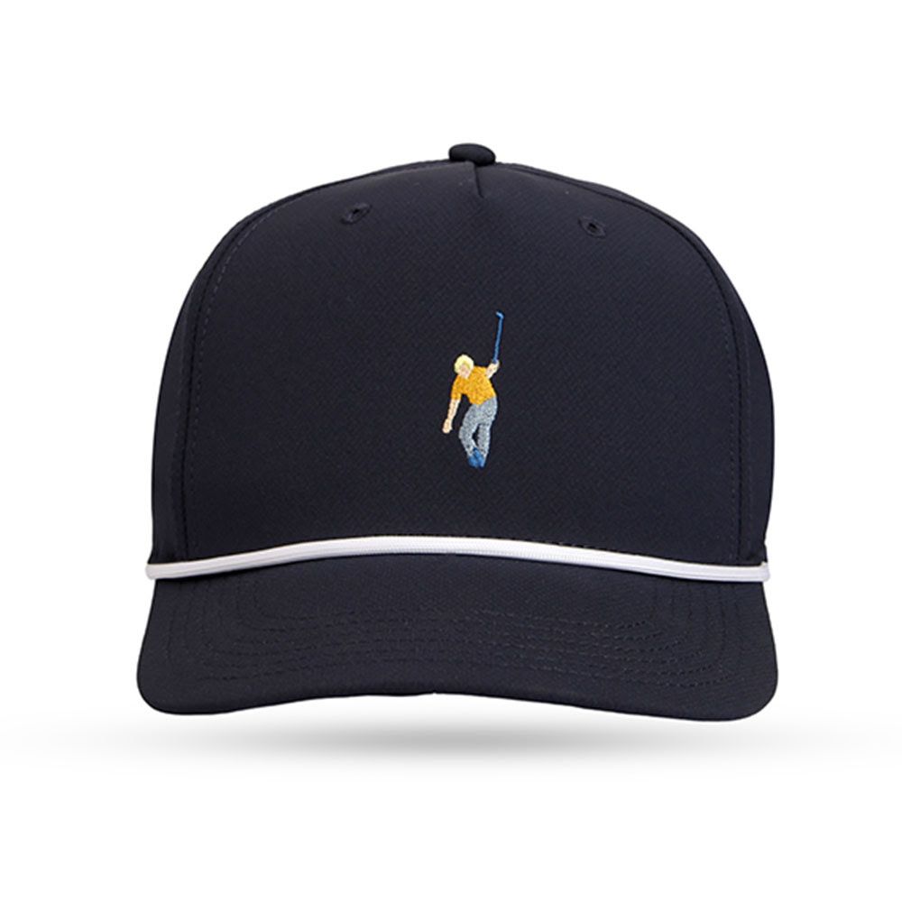 Jack Nicklaus Men’s Crouching Jack Tech Rope Adjustable Cap
