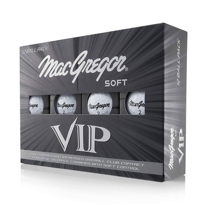 MacGregor VIP Soft Golf Balls (Pack of 12) - White