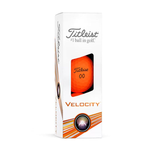 Titleist Velocity Golf Balls - Matte Orange
