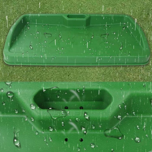 High Impact Driving Range Rubber Golf Ball Tray with Phone Holder