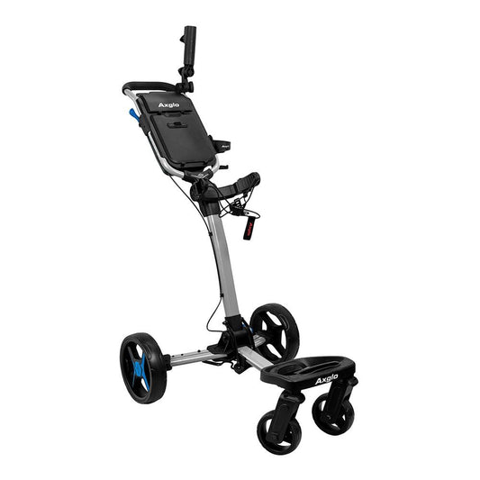 Axglo Flip N Go Pro Four Wheel Ultra Compact Foldable Aluminium Golf Push Cart
