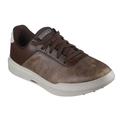 SKECHERS Men's Drive 5 LX MD Spikeless Golf Shoes - Brown