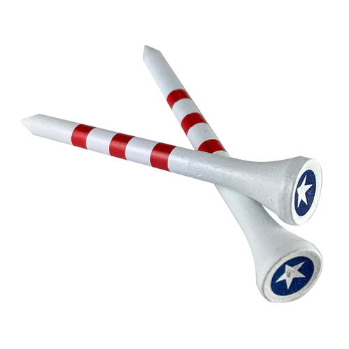 Pride Sports Stars and Stripes Wooden Tees - 45 pcs pack