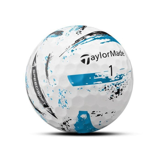 Taylormade SpeedSoft Ink Golf Balls - Blue Ink