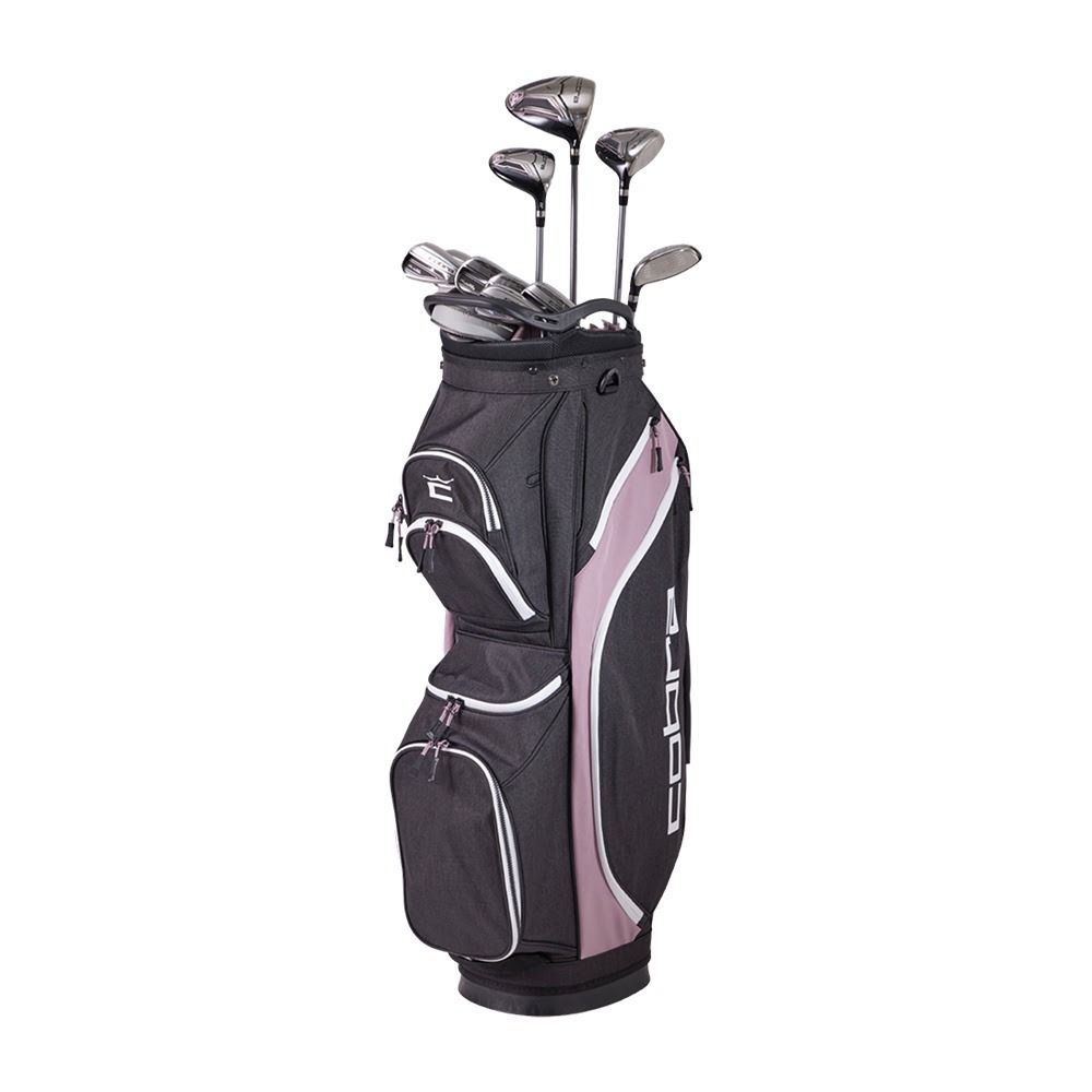 Cobra Women's Fly-XL Graphite Golf Set - Right Hand - Ladies Flex - 10 Clubs + Bag - Black/Pink