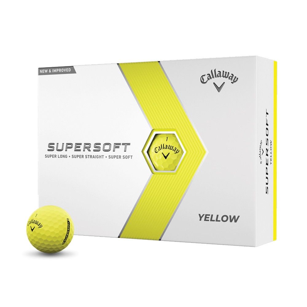 Callaway Supersoft Golf Balls - Yellow (Pack of 12)