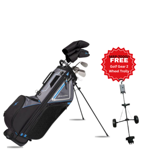 Powerbilt Men’s GSX Graphite Golf Set - Left Hand - Regular Flex - 10 Clubs - Bag