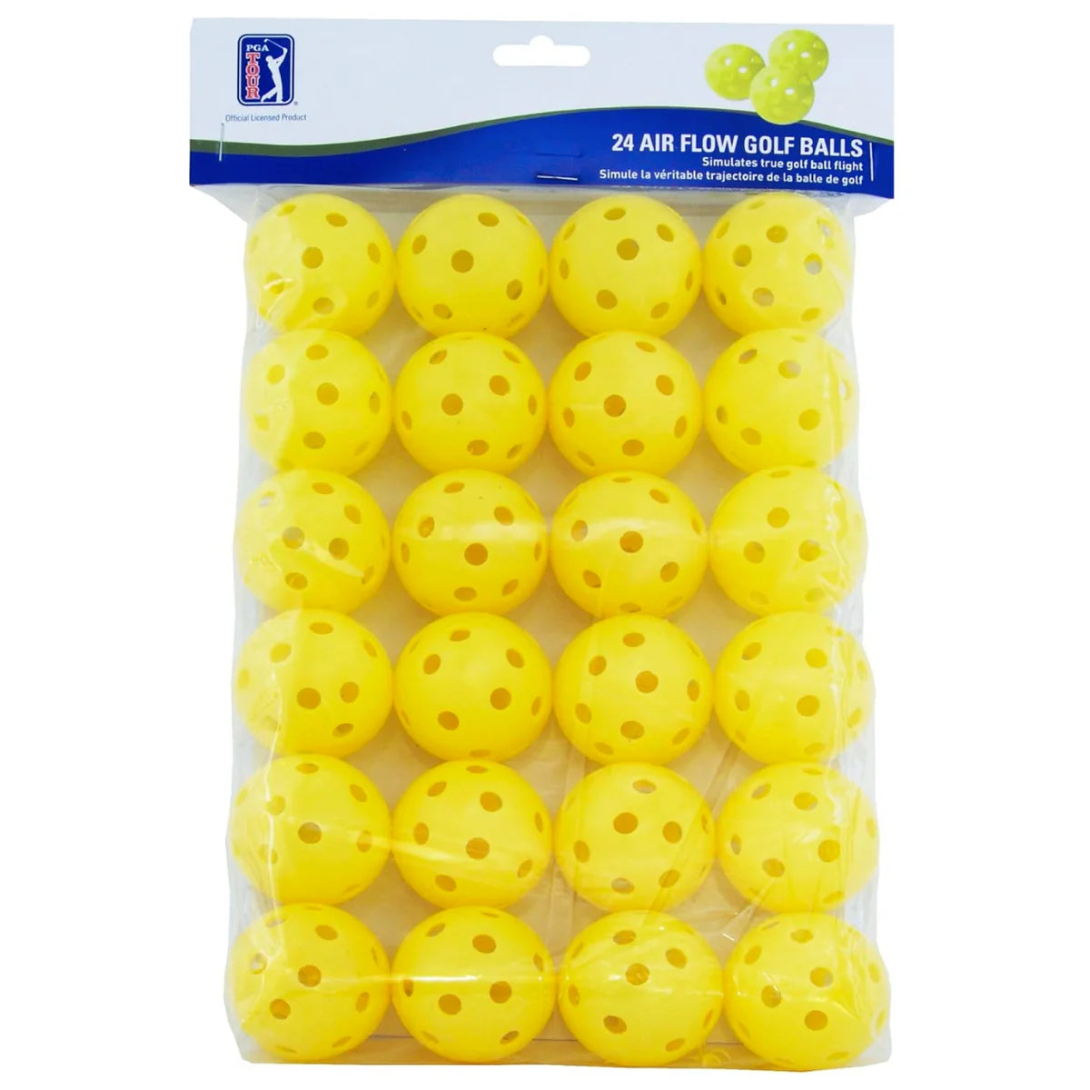 PGA Tour Air Flow Practice Golf Balls (24 Count)