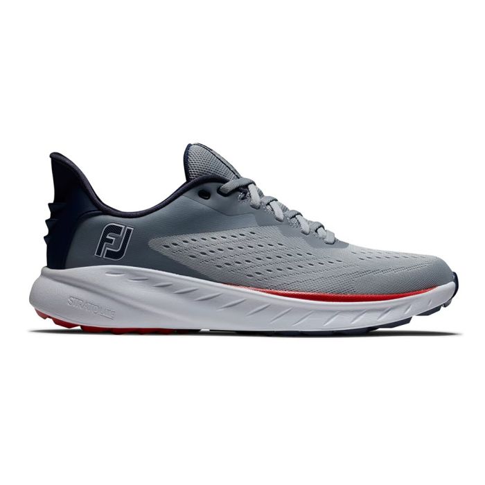 FootJoy Men’s Flex XP WD Spikeless Golf Shoes - Grey/Red