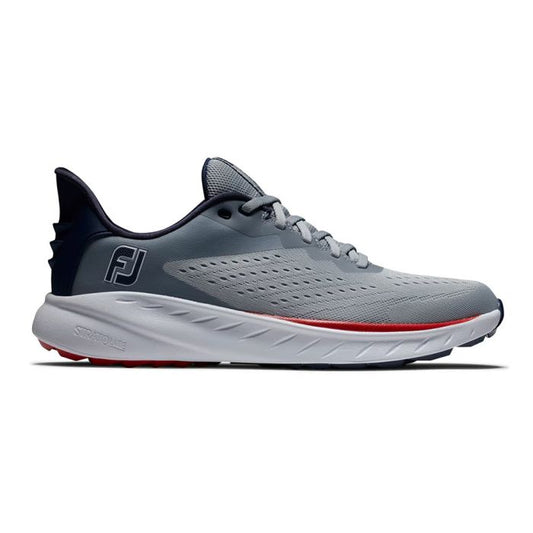 FootJoy Men’s Flex XP WD Spikeless Golf Shoes - Grey/Red