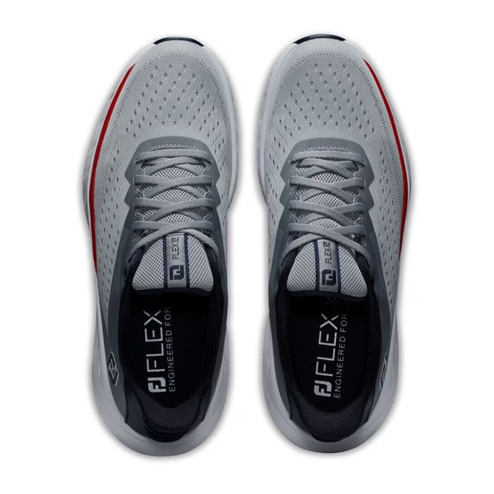 FootJoy Men’s Flex XP WD Spikeless Golf Shoes - Grey/Red