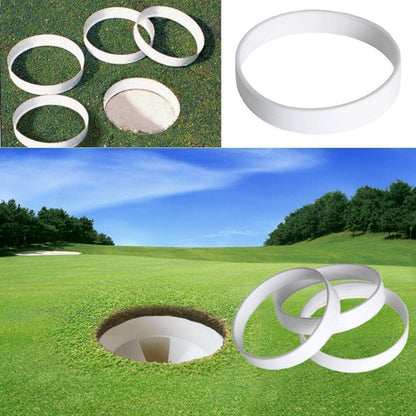 Golf Putting Green Cup Ring Golf Field Accessory 11cm Diameter White