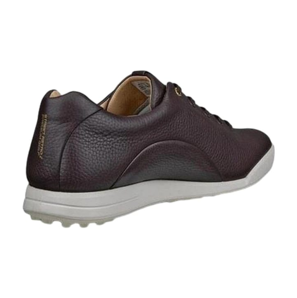 ECCO Men Leather Lace-Ups Non-Marking Golf Shoes