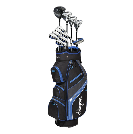 Hogan Golf FW-817 Men Right STEEL Golf Clubs Set With Cart bag 12 CLUBS + BAG