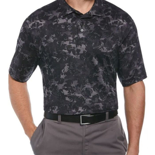 Ben Hogan Men’s All Over Floral Camo Golf Polo T-shirt