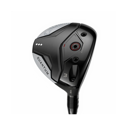 Callaway Quantum Triple Diamond Fairway Woods Stiff Shaft Right Hand golf club in premium black finish designed for distance and low spin performance