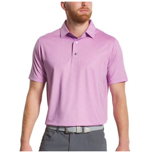 FootJoy Men's Speckle Print Lisle Polo - Lavender