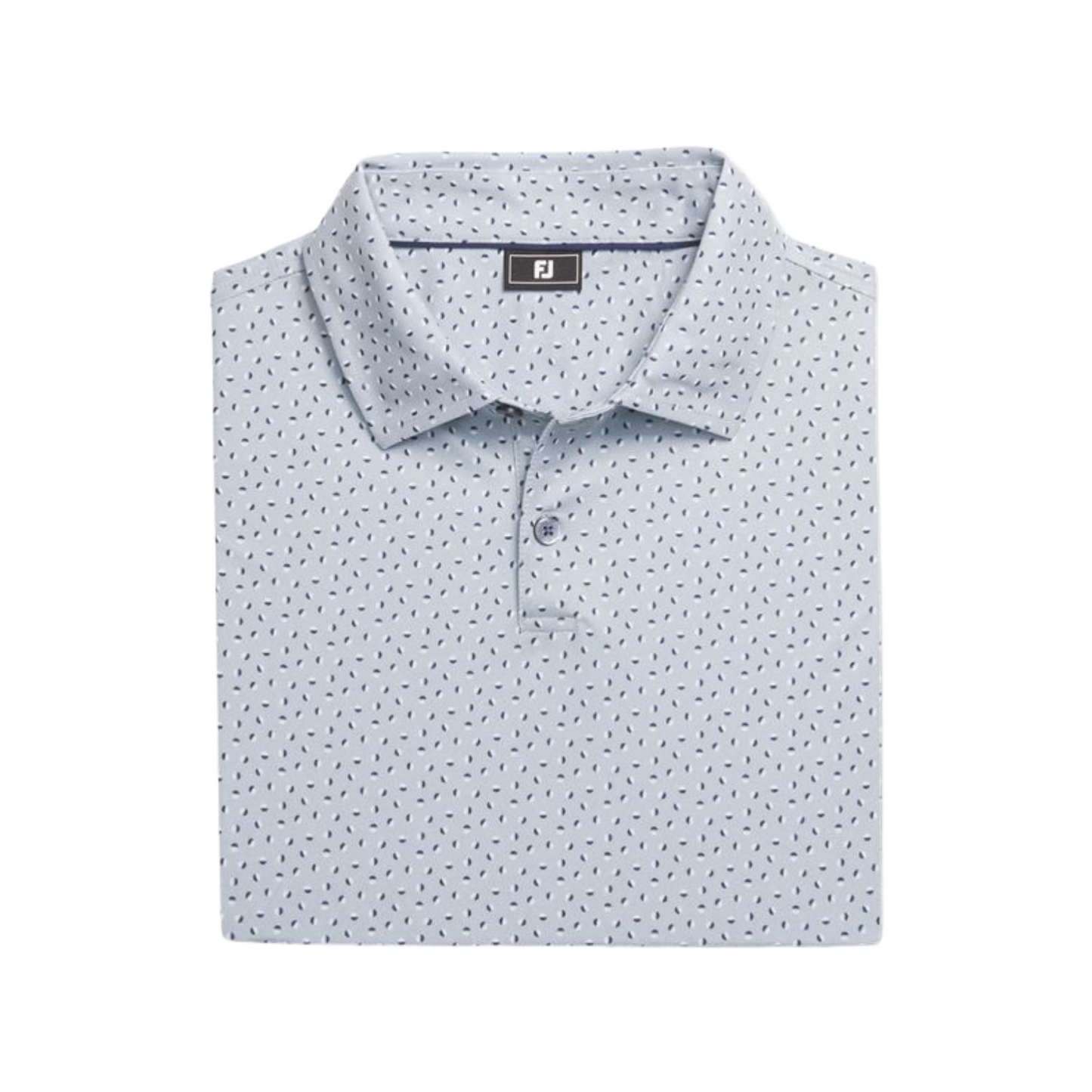 FootJoy Men’s Bounce Print Lisle Polo – Blue