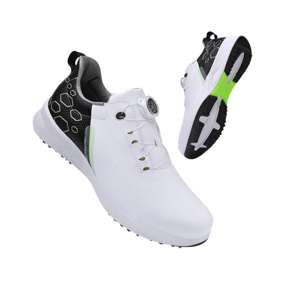 KONJACLY Golf Shoes Men's Swivel Buckle Golfers Comfortable Shoes